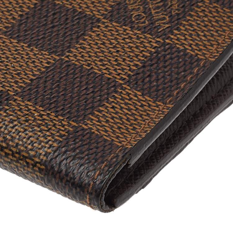 Pre Owned Louis Vuitton Damier Ebene Canvas Pocket Organizer