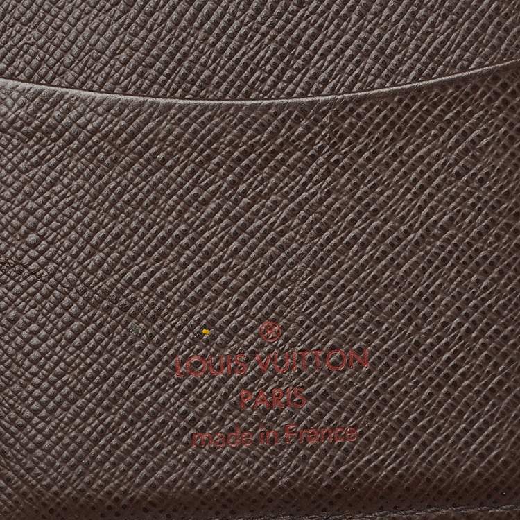 Pre Owned Louis Vuitton Damier Ebene Canvas Pocket Organizer