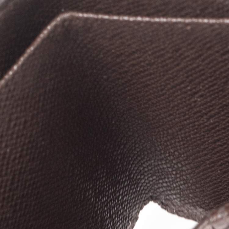 Pre Owned Louis Vuitton Damier Ebene Canvas Multiple Bifold Wallet