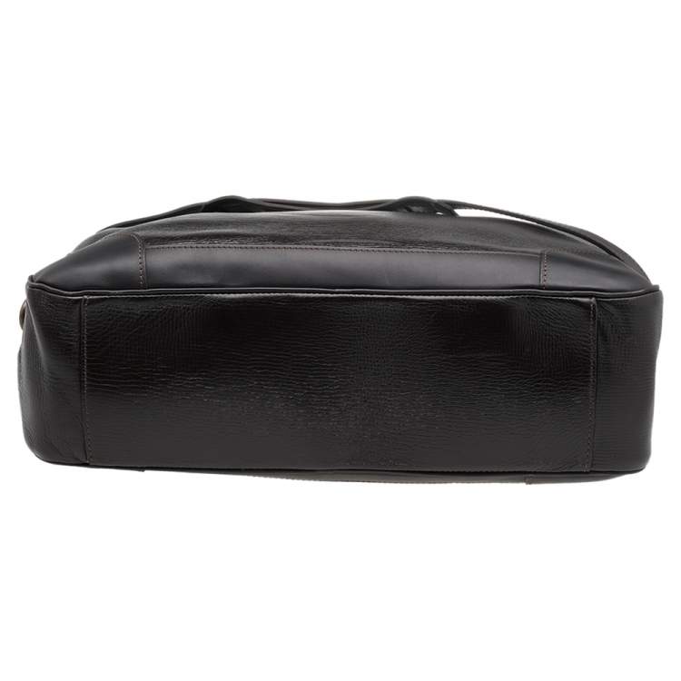 Pre Owned Louis Vuitton Brown Leather Acoma Utah Messenger Bag