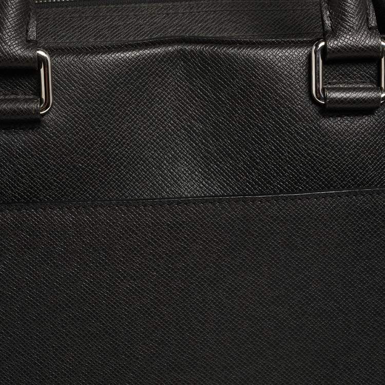 Pre Owned Louis Vuitton Ardoise Taiga Leather Porte Documents Business Briefcase Bag