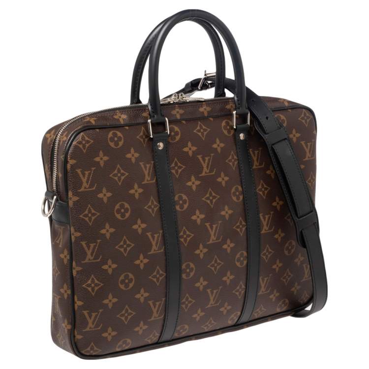 Pre Owned Louis Vuitton Monogram Canvas Porte Documents Voyage PM Bag