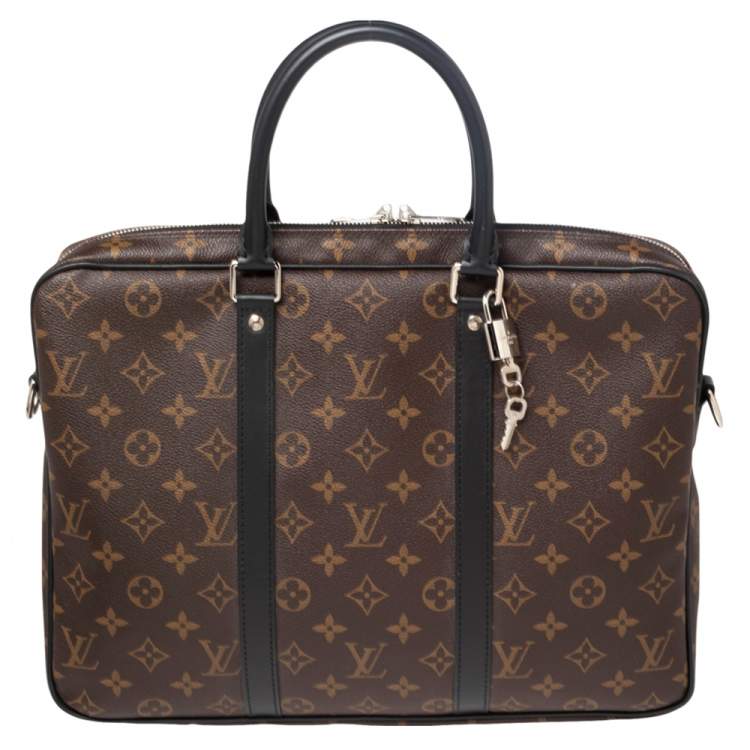 Pre Owned Louis Vuitton Monogram Canvas Porte Documents Voyage PM Bag