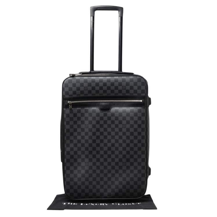 Pre Owned Louis Vuitton Damier Graphite Canvas Pegase 55 Luggage