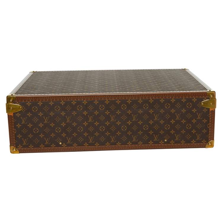 Pre Owned Louis Vuitton Monogram Canvas Alzer Trunk Suitcase 75