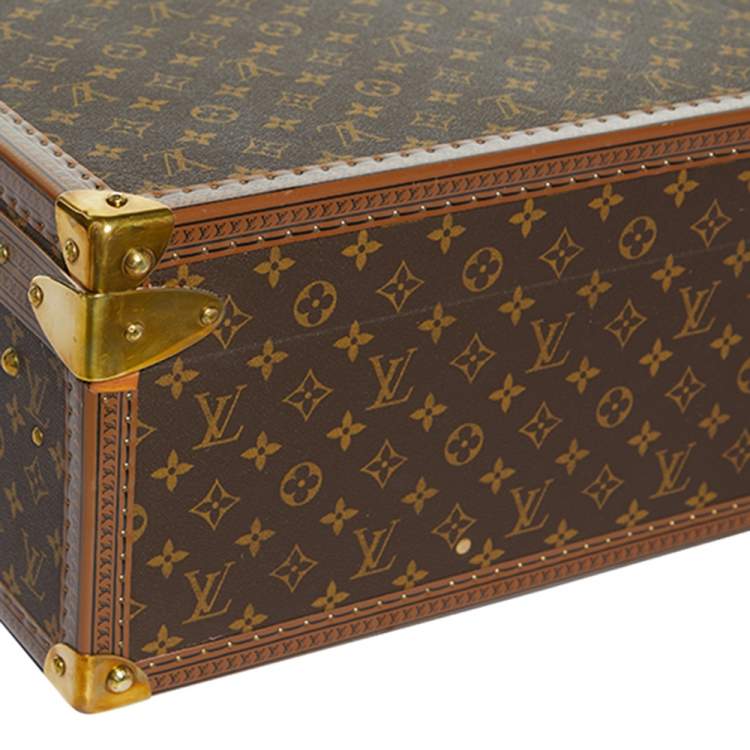 Pre Owned Louis Vuitton Monogram Canvas Alzer Trunk Suitcase 75