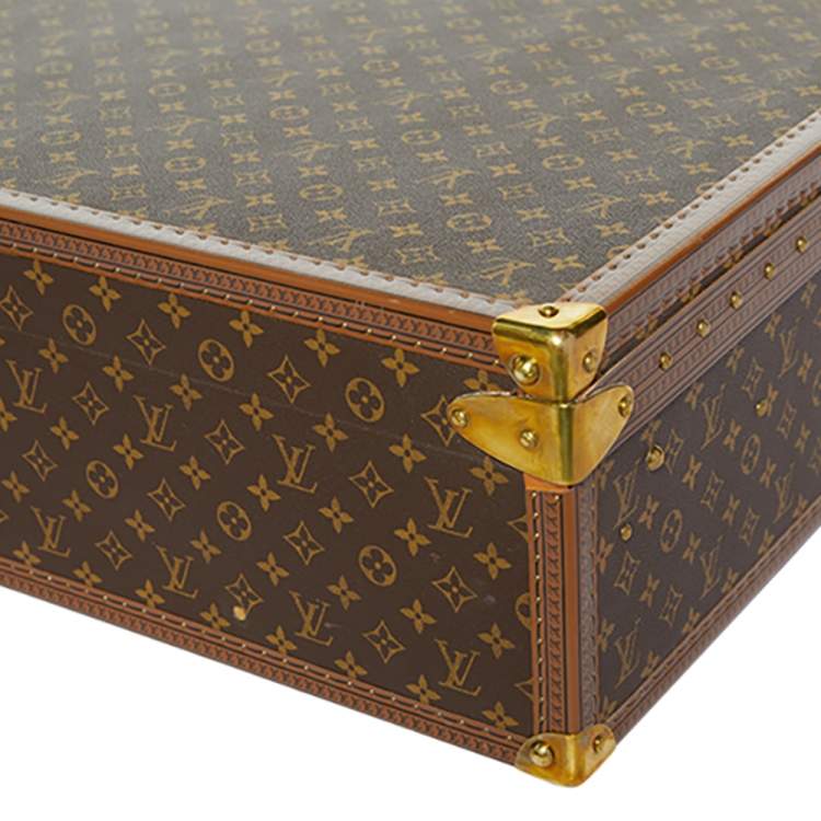 Pre Owned Louis Vuitton Monogram Canvas Alzer Trunk Suitcase 75