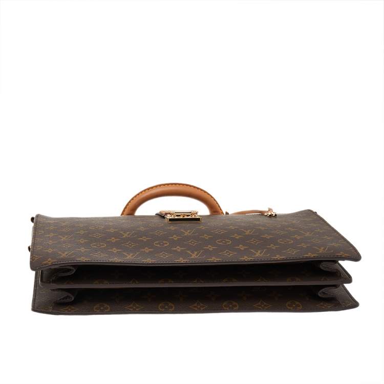 Pre Owned Louis Vuitton Monogram Canvas Serviette Fermoir Briefcase