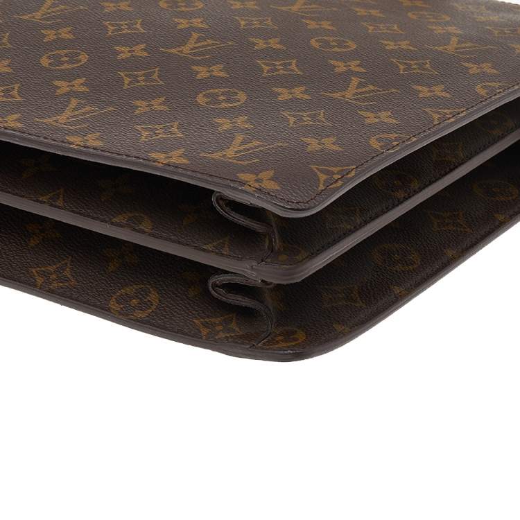 Pre Owned Louis Vuitton Monogram Canvas Serviette Fermoir Briefcase