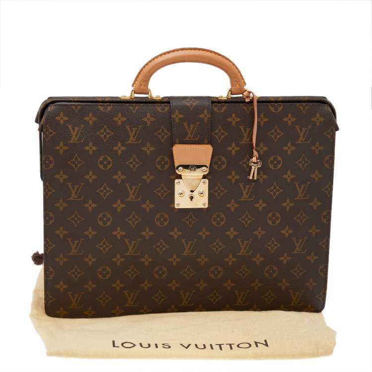 Pre Owned Louis Vuitton Monogram Canvas Serviette Fermoir Briefcase