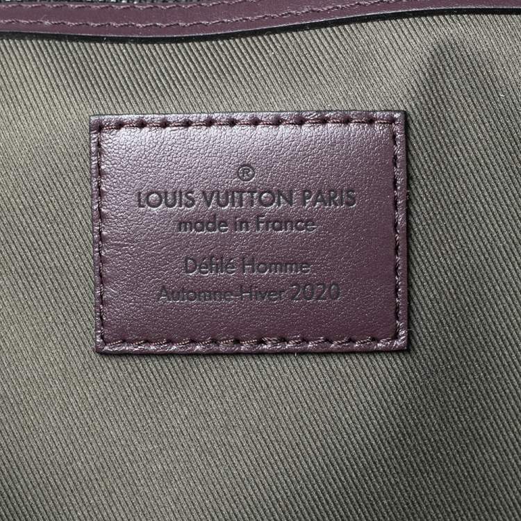 Pre Owned Louis Vuitton Monogram Eclipse Canvas Patchwork Keepall Bandouliere 50 Bag