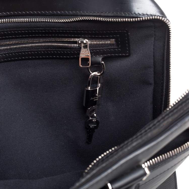 Pre Owned Louis Vuitton Epi Leather Bassano GM Briefcase 