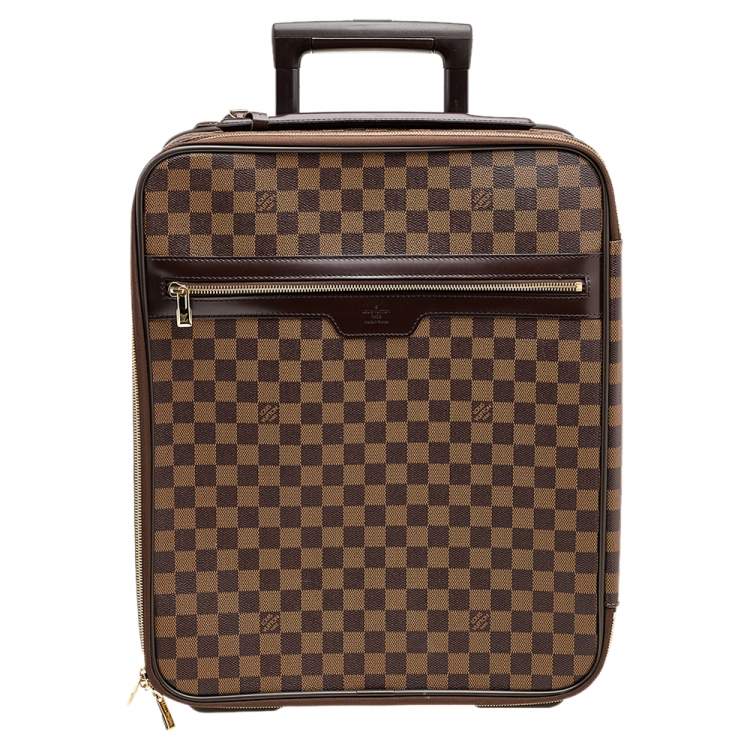 Louis Vuitton Damier Ebene Canvas Pegase 45 Suitcase. Excellent