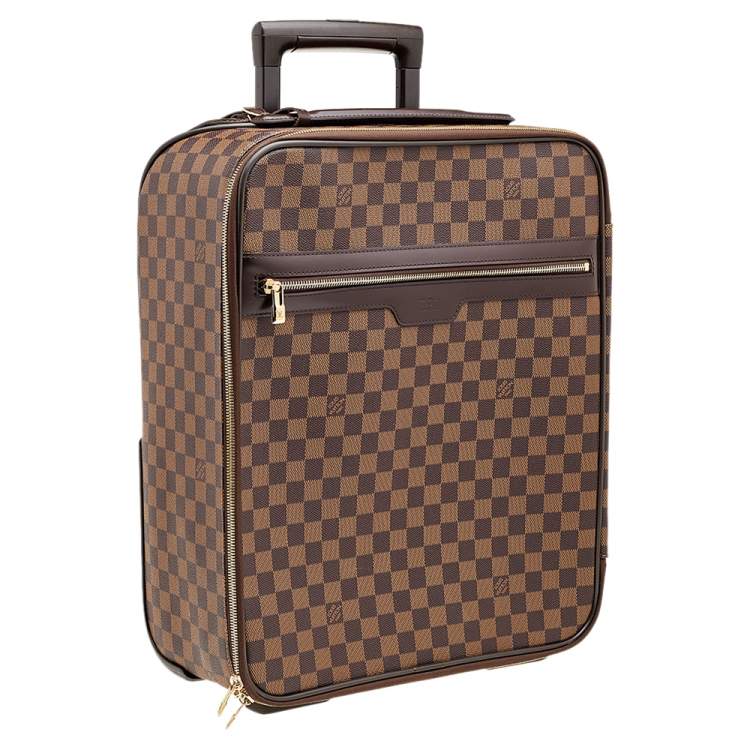 Pre Owned Louis Vuitton Damier Ebene Canvas Pegase 45 Luggage
