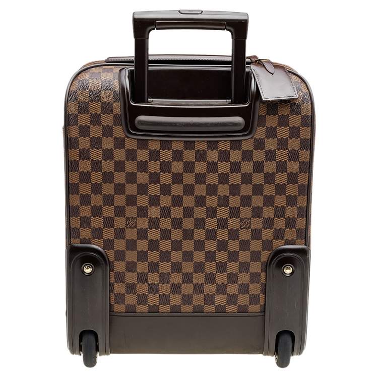 Pre Owned Louis Vuitton Damier Ebene Canvas Pegase 45 Luggage
