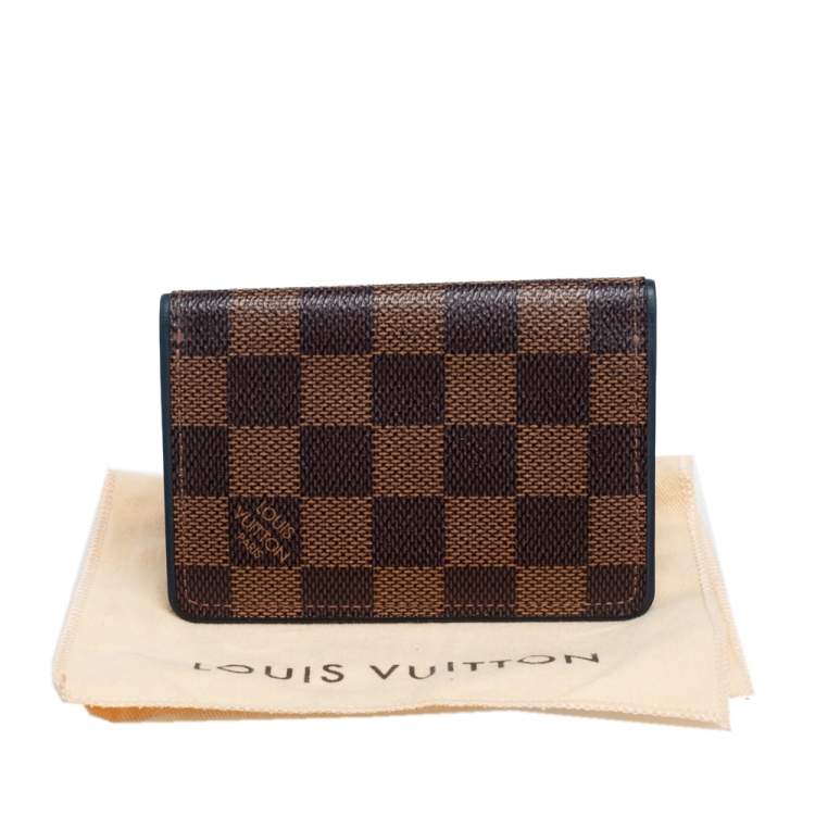 Pre Owned Louis Vuitton Damier Ebene Canvas Pocket Organizer