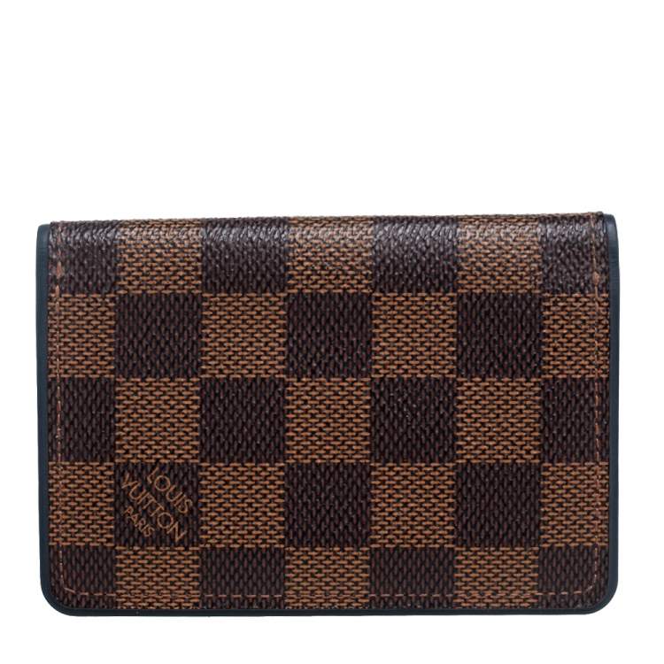 Pre Owned Louis Vuitton Damier Ebene Canvas Pocket Organizer