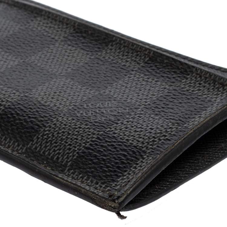 مملوكة مسبقًا Louis Vuitton Damier Graphite Canvas Coin Card Holder