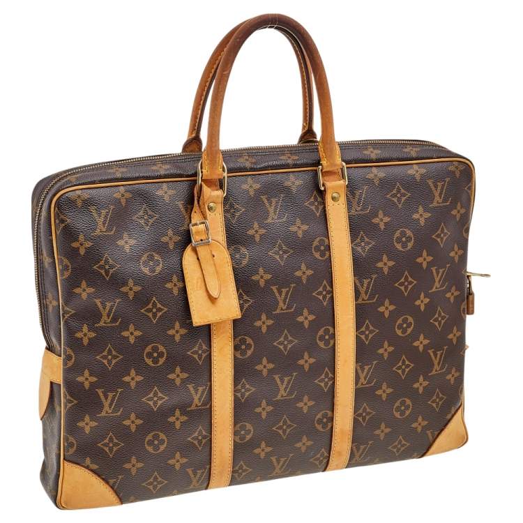 Pre Owned Louis Vuitton Monogram Canvas Porte Documents Voyage Briefcase