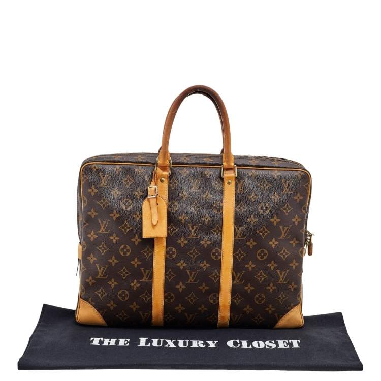 Pre Owned Louis Vuitton Monogram Canvas Porte Documents Voyage Briefcase