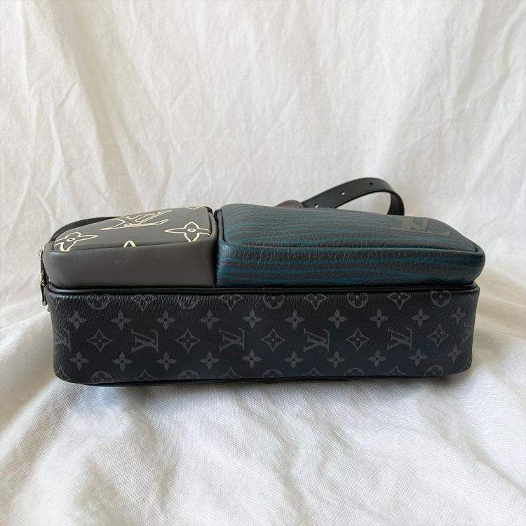 مملوكة مسبقًا Louis Vuitton Multicolor Monogram Eclipse Canvas Multipocket Patchwork Messenger Bag