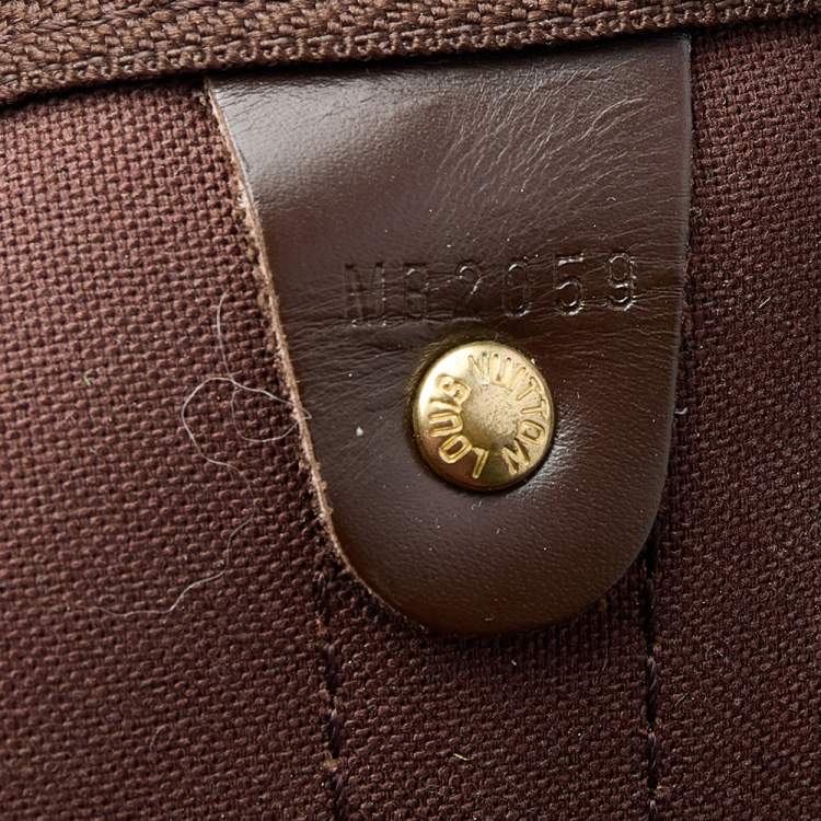 Pre Owned Louis Vuitton Damier Ebene Canvas Keepall 50 Bag