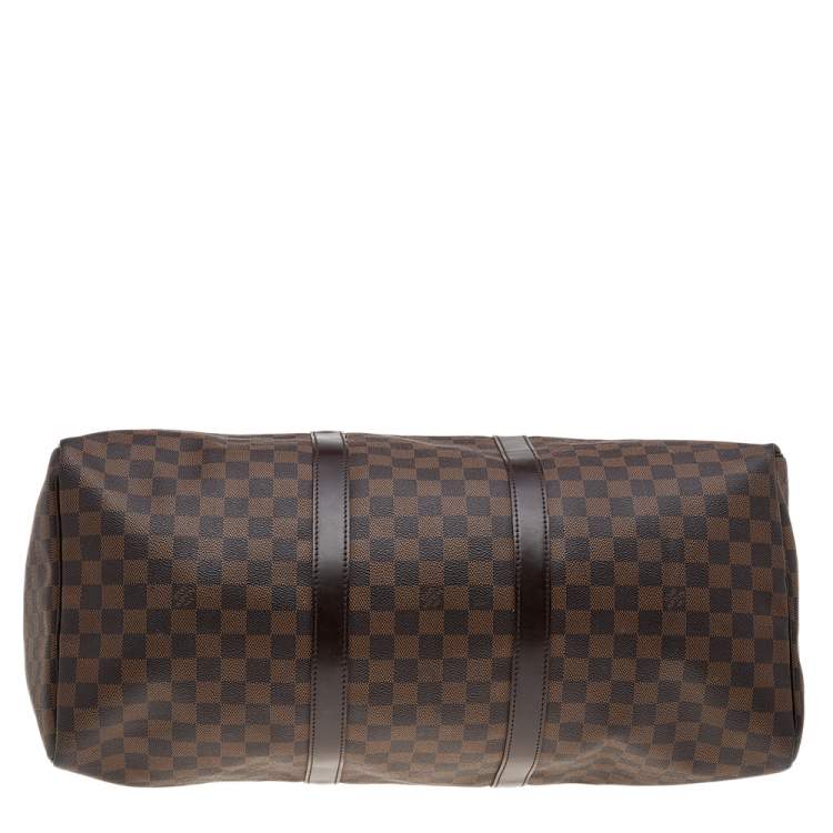 Pre Owned Louis Vuitton Damier Ebene Canvas Keepall 50 Bag