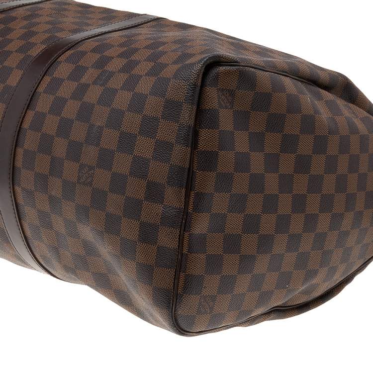 Pre Owned Louis Vuitton Damier Ebene Canvas Keepall 50 Bag