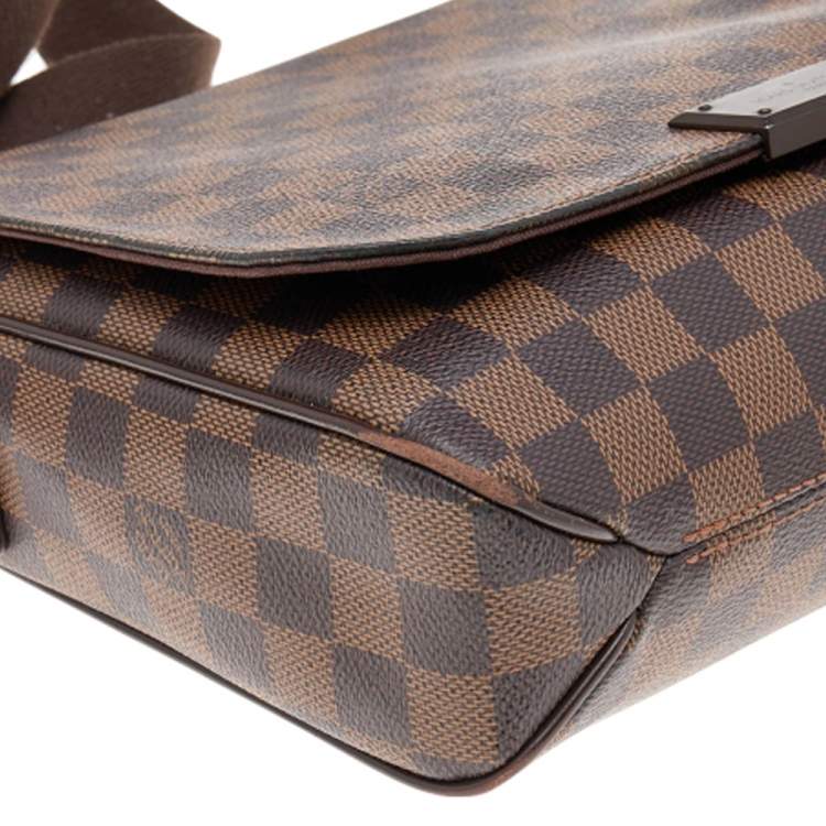 Pre Owned Louis Vuitton Damier Ebene Canvas District PM Bag