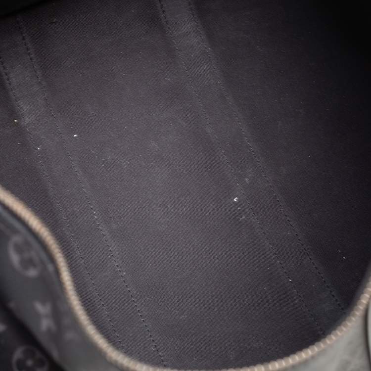 Pre Owned Louis Vuitton Monogram Eclipse Canvas Keepall Bandouliere 45 Bag