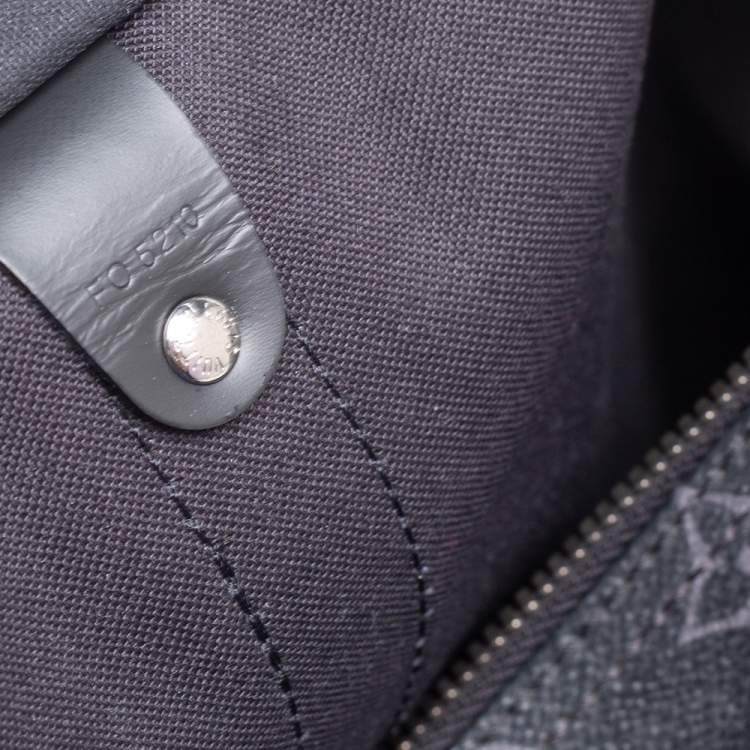 Pre Owned Louis Vuitton Monogram Eclipse Canvas Keepall Bandouliere 45 Bag