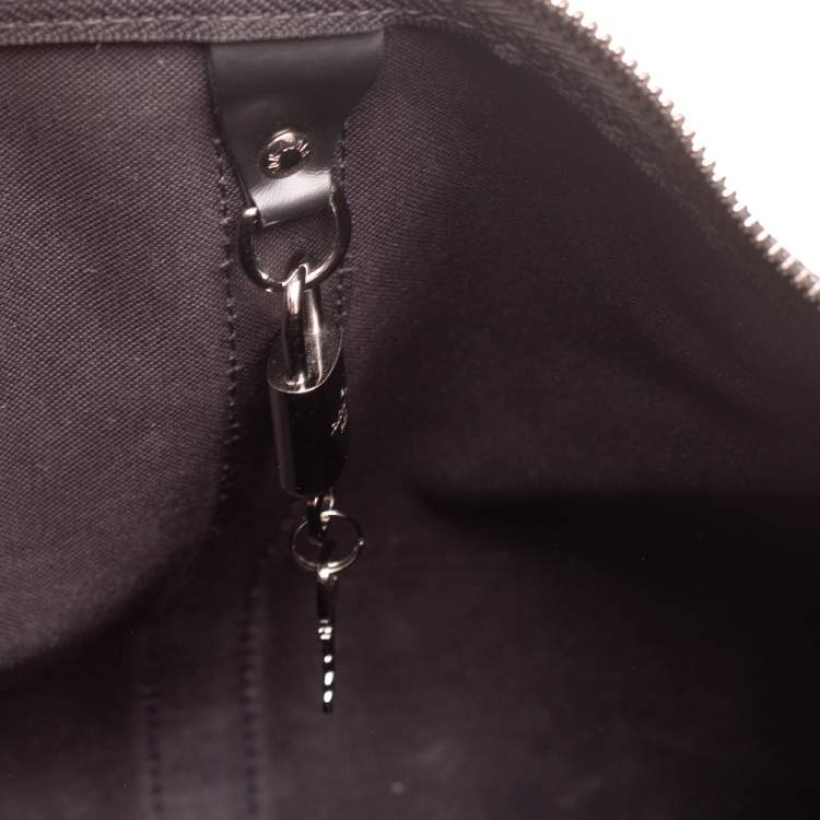 Pre Owned Louis Vuitton Monogram Eclipse Canvas Keepall Bandouliere 45 Bag