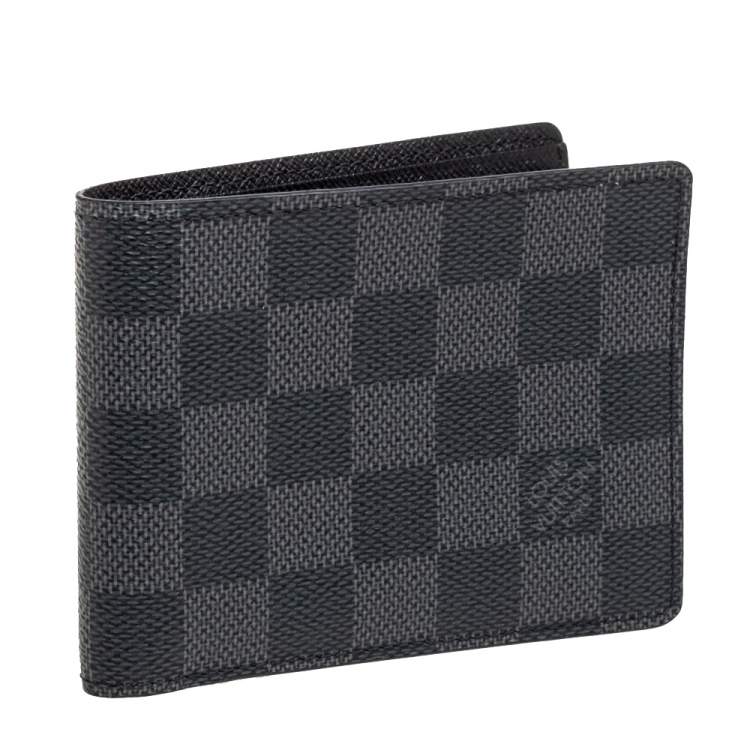 Pre Owned Louis Vuitton Damier Graphite Canvas Multiple Wallet