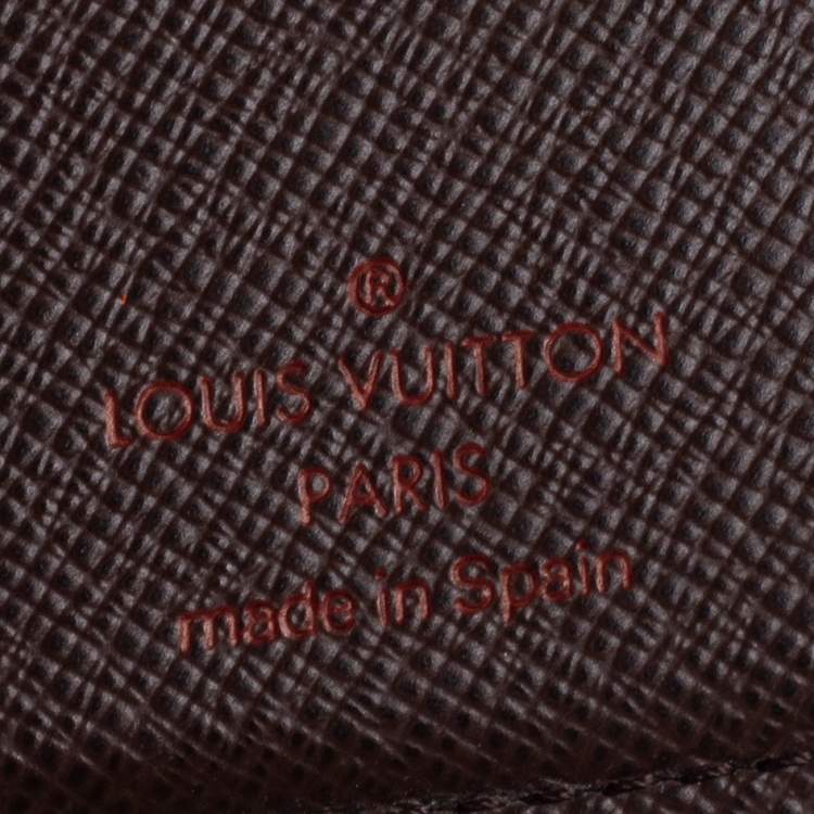 Pre Owned Louis Vuitton Damier Ebene Canvas Multiple Wallet