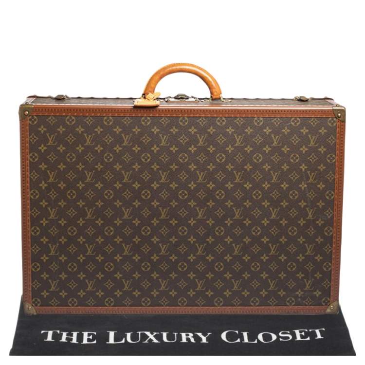 Pre Owned Louis Vuitton Monogram Canvas Alzer 70 Trunk Suitcase