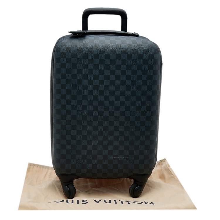 Pre Owned Louis Vuitton Damier Graphite Zephyr 55 Rolling Suitcase