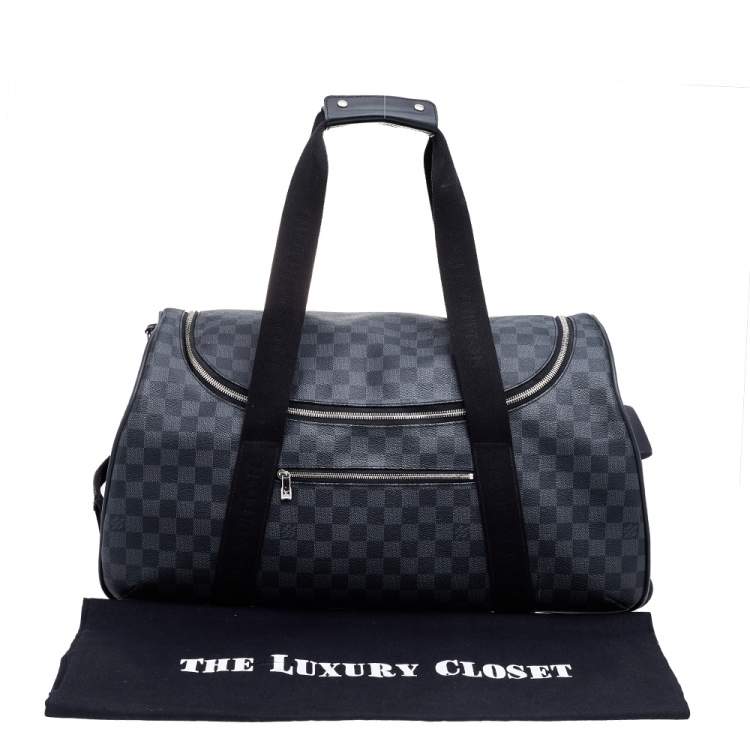 Pre Owned Louis Vuitton Damier Graphite Canvas Roadster Duffel Bag