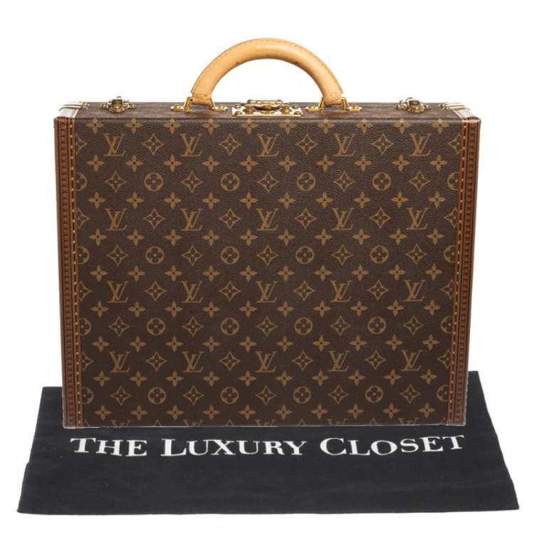 Pre Owned Louis Vuitton Monogram Canvas Trunk President Classeur Briefcase 