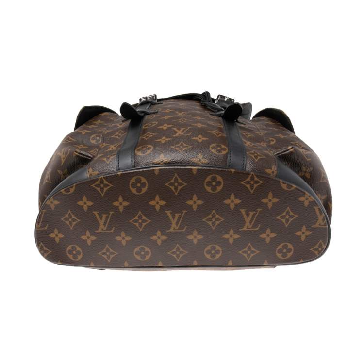 Pre Owned Louis Vuitton Monogram Macassar Canvas Christopher PM Backpack