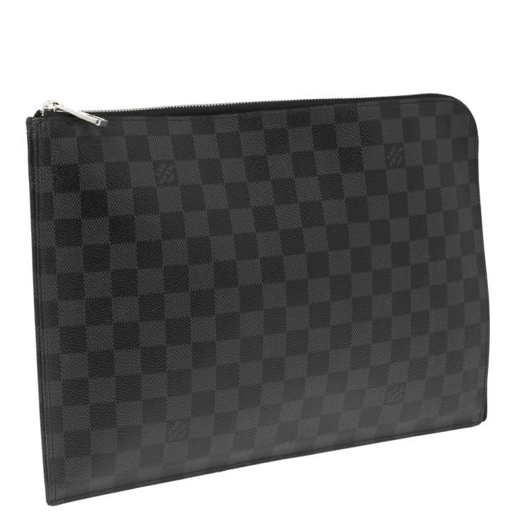 Pre Owned Louis Vuitton Damier Graphite Canvas Pochette Jour GM