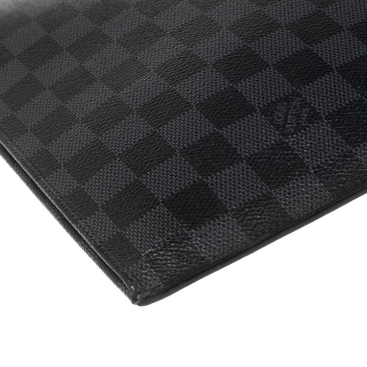 Pre Owned Louis Vuitton Damier Graphite Canvas Pochette Jour GM