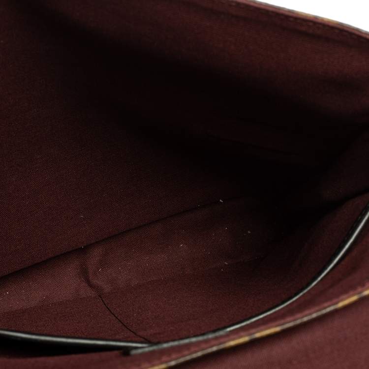 Pre Owned Louis Vuitton Monogram Macassar Canvas Bass MM Messenger Bag