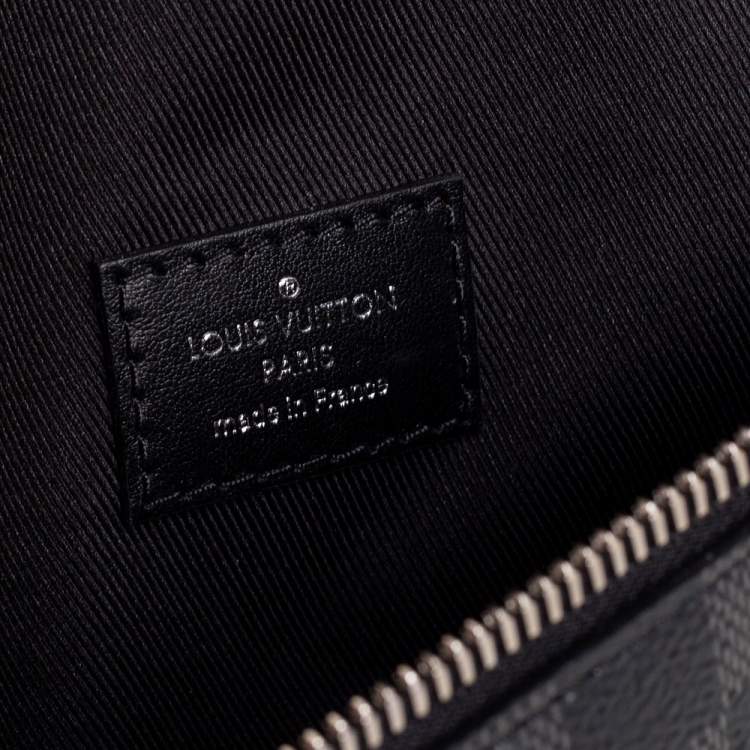 Pre Owned Louis Vuitton Damier Graphite Canvas and Leather Bumbag