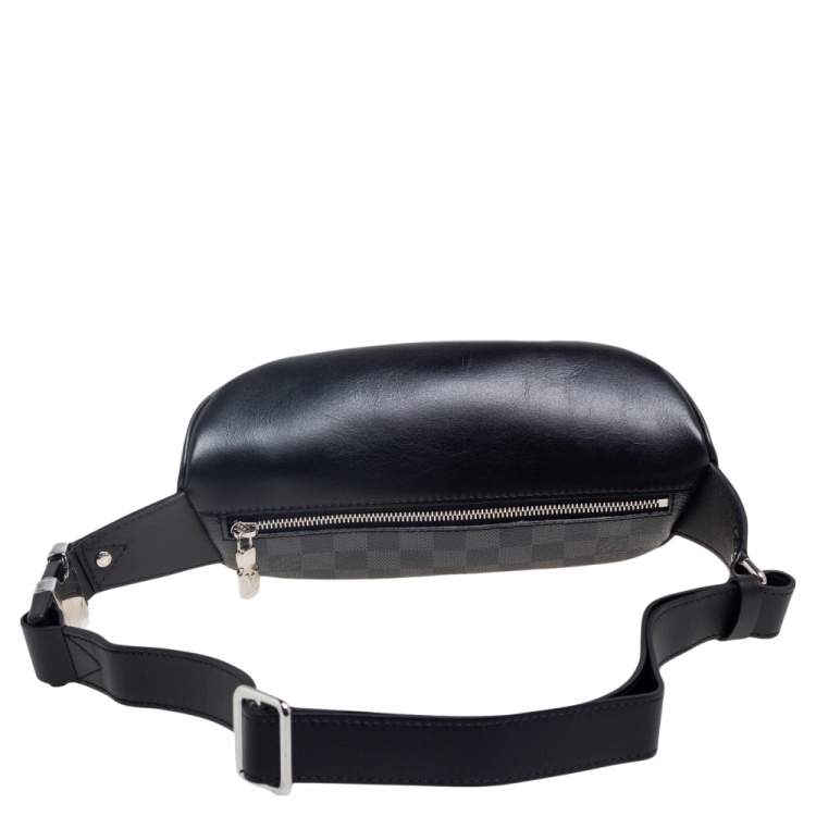 Pre Owned Louis Vuitton Damier Graphite Canvas and Leather Bumbag