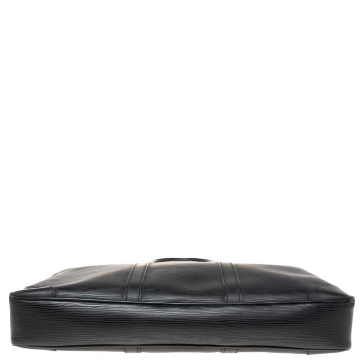 Pre Owned Louis Vuitton Black Epi Leather Porte Documents Voyage Briefcase