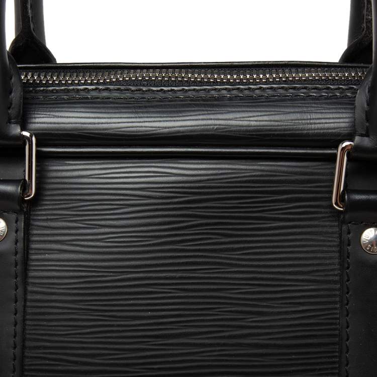 Pre Owned Louis Vuitton Black Epi Leather Porte Documents Voyage Briefcase