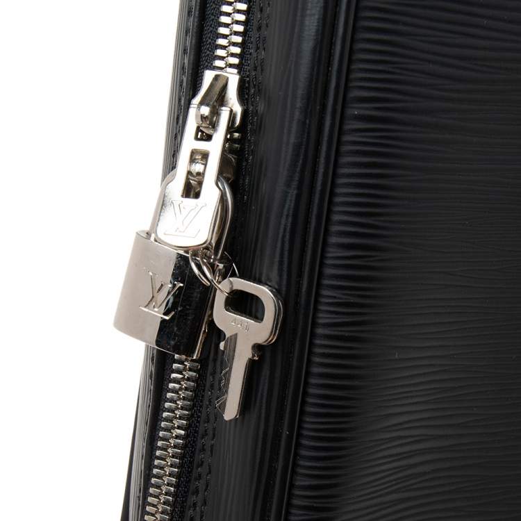 Pre Owned Louis Vuitton Black Epi Leather Porte Documents Voyage Briefcase