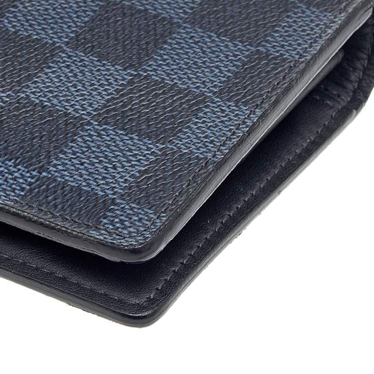 Pre Owned Louis Vuitton Black Damier Graphite Canvas Brazza Wallet