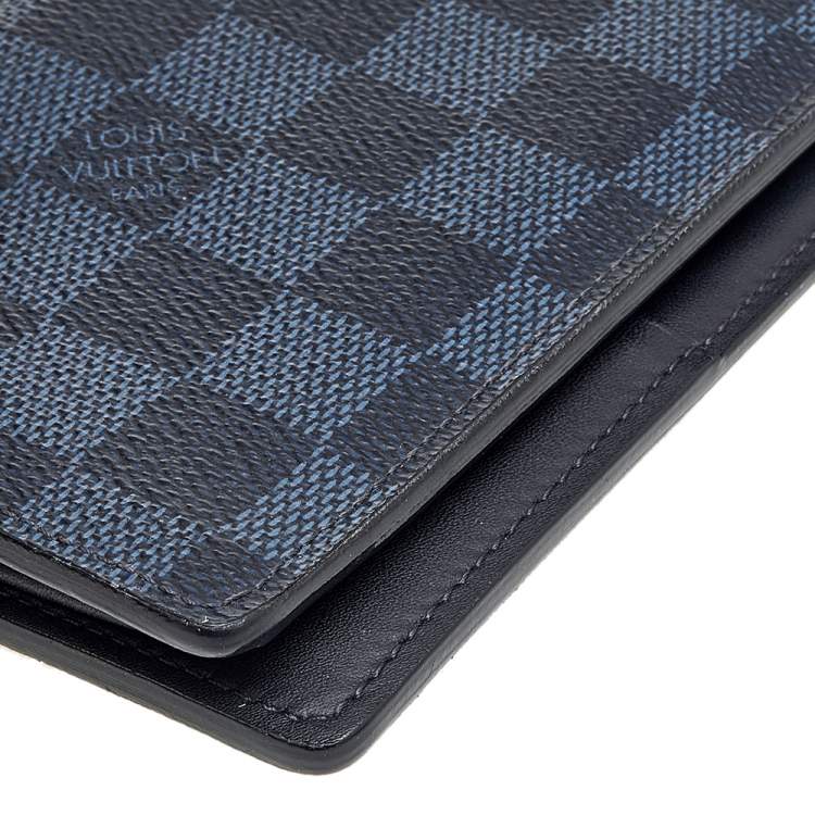 Pre Owned Louis Vuitton Black Damier Graphite Canvas Brazza Wallet