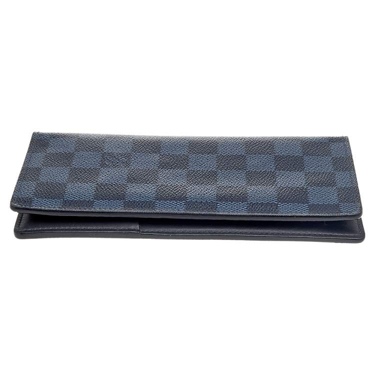 Pre Owned Louis Vuitton Black Damier Graphite Canvas Brazza Wallet